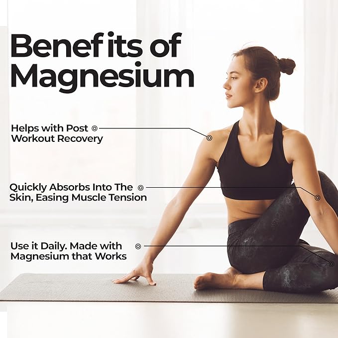 Pure Magnesium Oil Spray 8oz (Single) – USP Grade – Topical for Feet, Body, Muscles, Leg Cramps & Sleep – Extra Strength, Less Sting – 100% Organic & Natural — Made in USA