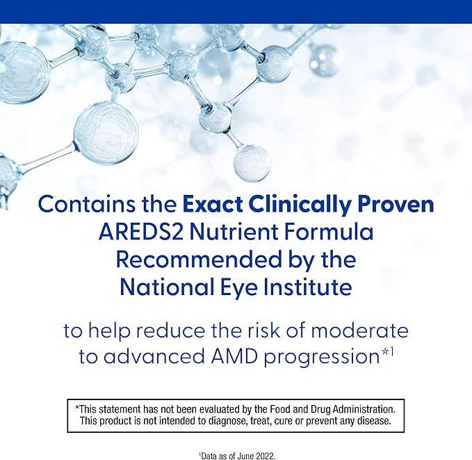 PreserVision AREDS 2 Eye Vitamins, #1 Eye Doctor Recommended Brand, Lutein and Zeaxanthin Supplement with Vitamin C, Vitamin E, Zinc, and Copper, 120 Softgels (Minigels)