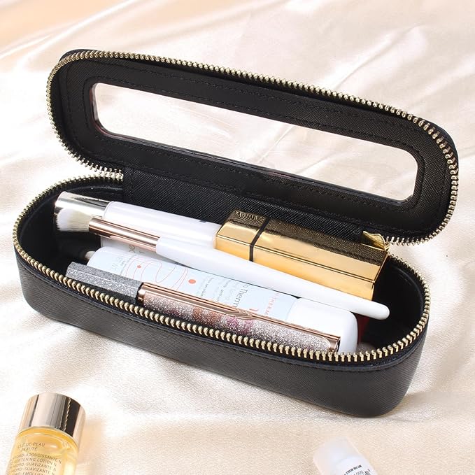 Travel Clear Makeup Bag Set, TSA Approved Cosmetic Bag Case with Zipper Portable Makeup Pouch Toiletry Bag Traveling Cosmetic Organizer Storage Bag Car Organizer Car Essentials