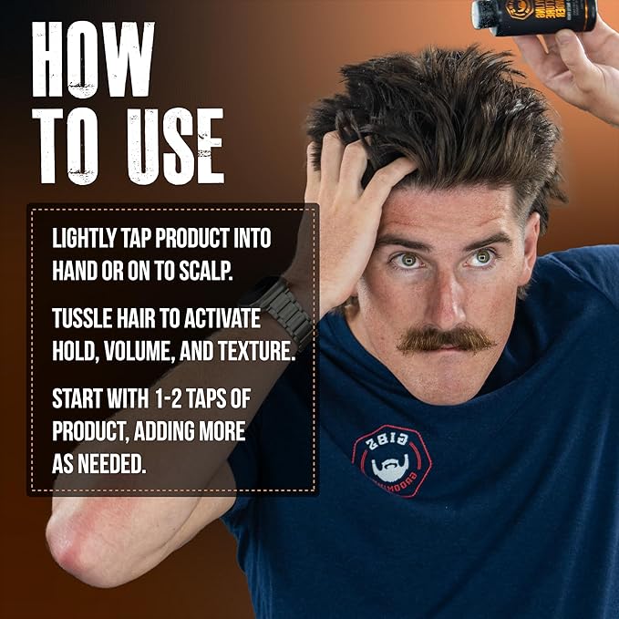 GIBS Grooming - Styling Texture Powder for Men and Women - High Hold - Matte Finish - All Hair Types - Texture, Volume, Grip - Silica - Sandalwood - Hair Styling Products - Travel Size - 1 oz (30g)