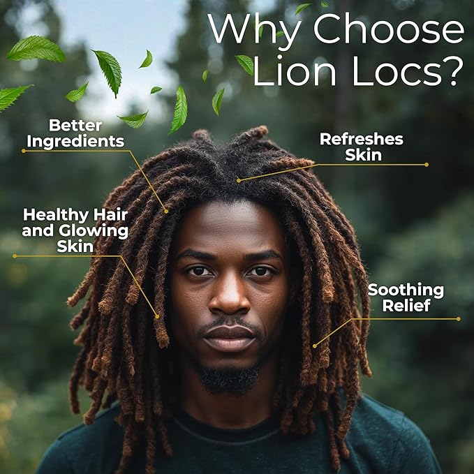 Lion Locs Rosewater Moisturizing Spray for Locs and Skin | Organic Vegan Conditioner Rose Water for All Hair Types (4oz, Blush)