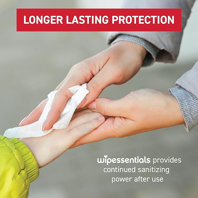 WipeEssentials Hand Sanitizer Hand Wipes for Adults and Kids - 90 wipes - 3 Packs of 30ct Hand Sanitizing Wipes, Travel Essentials