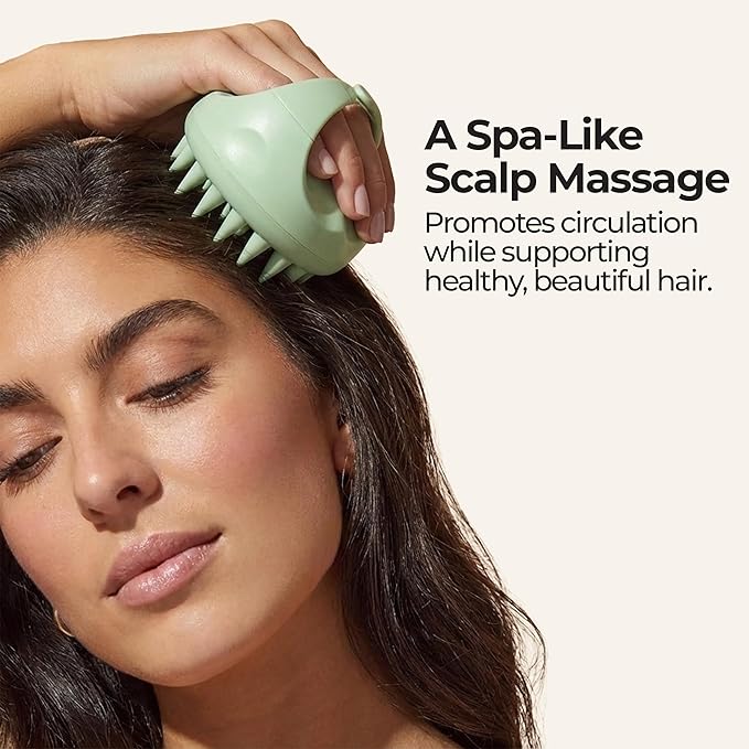 Rosemary Oil for Hair Growth + Head Massager Set | Strengthening Biotin + Coconut Oil – Hair Thickening Serum – Dry, Frizzy, Split Ends & Damaged Scalp Treatment – Color Safe, All Hair Types