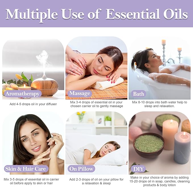 Lavender Essential Oil USDA Certified Organic, 100% Pure Natural Premium Grade, Undiluted- Aromatherapy Diffuser for Calm and Relaxation, Skin Care, Hair Care