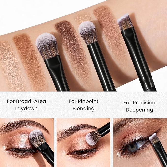14 PCS Professional Makeup Brushes, Makeup Brush Set, Foundation Powder Blending Concealer Eyeshadows Blush Cosmetics Brushes,Versatile Face Make Up Tools For Liquid, Cream, Loose(Black)