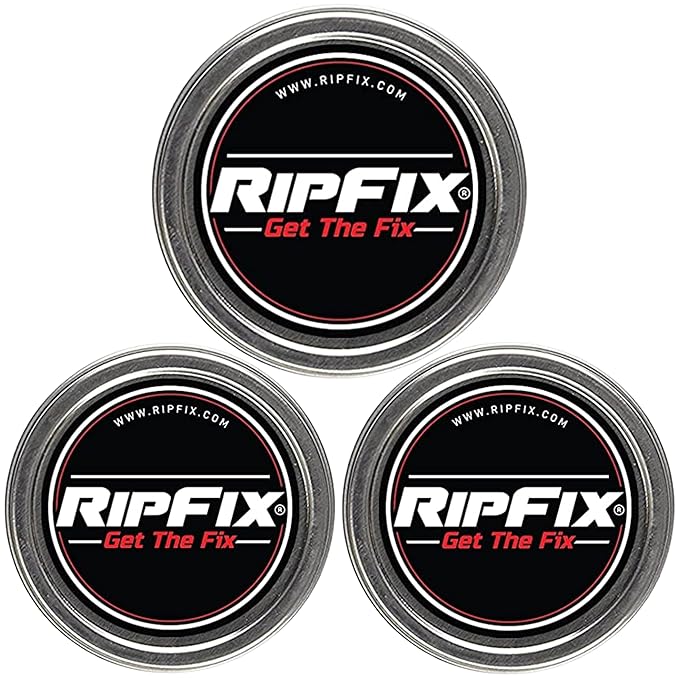 RipFix Hand Repair Balm for Dry Cracked Hands, Hand Salve for Gymnastics and Rock Climbers, Rip Fix Climbing Salve for Men and Women, Premium Gymnast Balm for Hardworking Hands, 3 Classic 1.34 oz Tins