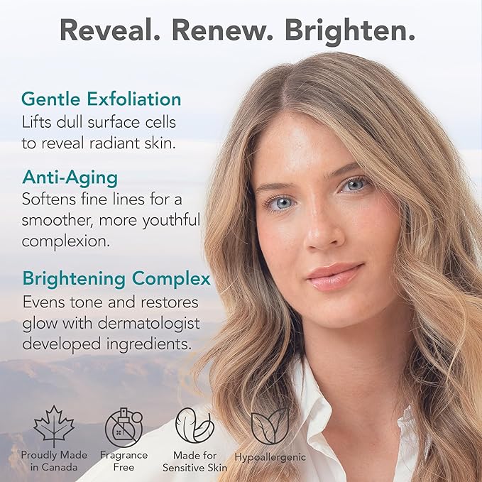 Riversol Glycolic Acid Peel | AHA Chemical Exfoliant for Face | 4% Glycolic Peel to Smooth Texture & Brighten Skin | Sensitive Skin Safe