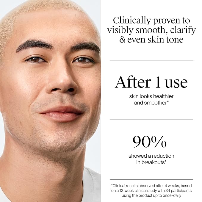 Neutrogena Evenly Clear Acne Exfoliant with Salicylic Acid & Mandelic Acid, Multi-Acid Exfoliating Treatment Serum Visibly Fade the look of Post-Acne Marks for A Smooth, Even Skin Tone, 1 fl. oz