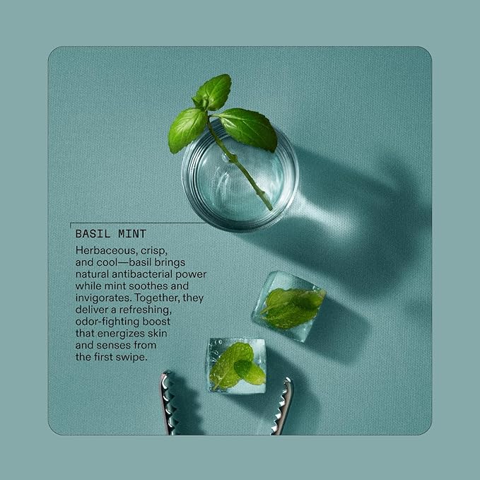 Cleo+Coco Extra Strength Deodorant Balm, Basil Mint (2-Pack, 2.2 oz Each), Aluminum-Free Natural Deodorant with 5X Odor Fighters, Vegan, No Synthetic Fragrance (2 Pack, Basil Mint)