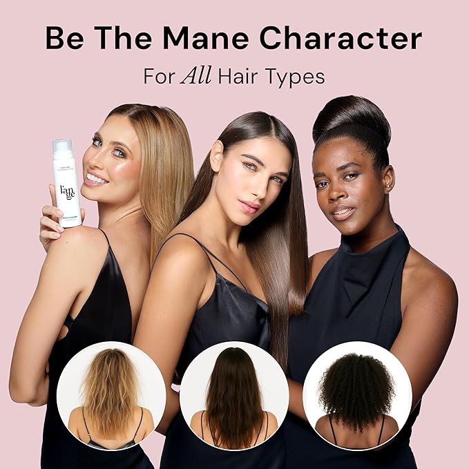 L'ANGE HAIR Glass Hair Thermal Blowout Primer | Heat Protectant Spray for Frizz Control & Shine | Blow Dry Support Styling Mist | For All Hair Types | 5 fl oz