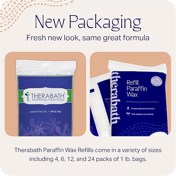 Therabath Paraffin Wax Refill - Thermotherapy - Use to Relieve Arthritis Discomfort, Stiff Muscles, & Dry Skin - for Hands, Feet, Body - Deeply Hydrates - Made in USA, 12 lb. Lavender Harmony