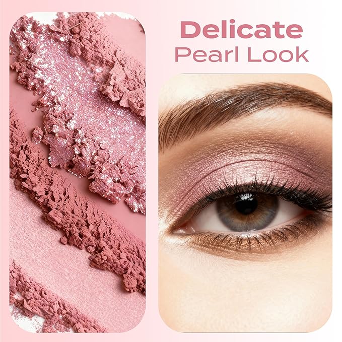 (5Gms) Kisses Shade Shimmery Eyeshadow Powder by SweetFace Minerals, Waterproof Makeup Eyeshadow, Long-Lasting Eye Makeup, Instant Eye-Enhancer, Smudge-Resistant