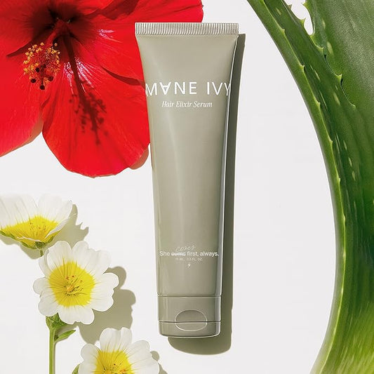 Hair Elixir Serum - Smooth Frizz-Free Hair Instantly - 40ml 1.3 Fl Oz | Heat Protectant - Daily Styling & Overnight Treatment - Lightweight Formula with Hibiscus & Meadowfoam Extracts