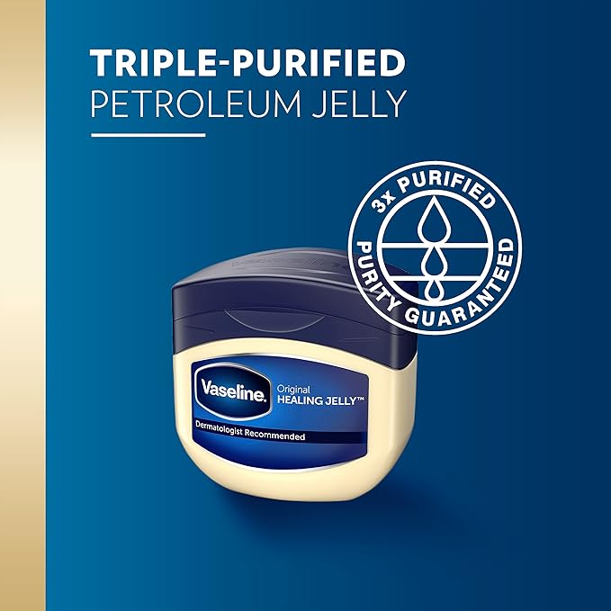 Vaseline Petroleum Jelly Original 3 Count Provides Dry Skin Relief And Protects Minor Cuts Dermatologist Recommended And Locks In Moisture 13oz