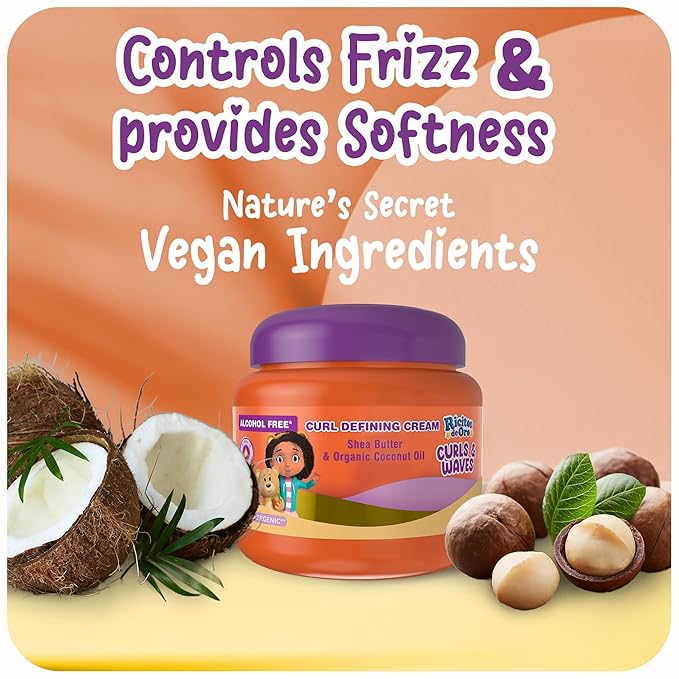 Ricitos de Oro Curl Defining Cream: Defines Curls Without Frizz, Long-Lasting Hydration,100% Natural Oils, Vegan Ingredients, Easy Detangle & Style, Conditions Without Weighing Down, 10.5 Oz, 2-Pack