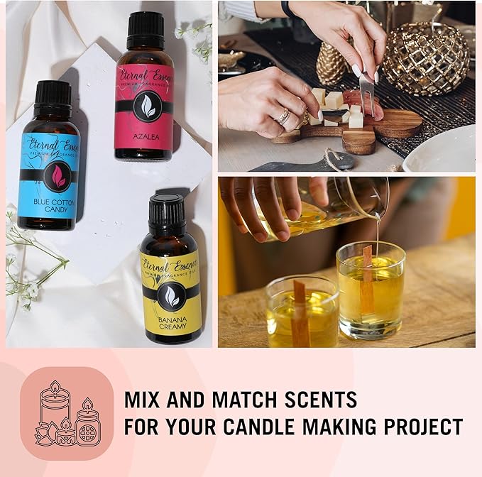 Eternal Essence Oils Island Getaway Set of 6 Premium Fragrance Oils - Includes Barrier Reef, Mountain Meets The Ocean, Beautiful Day, Caribbean Escape, Mermaid, and Honolulu Sun Hype - 10ML