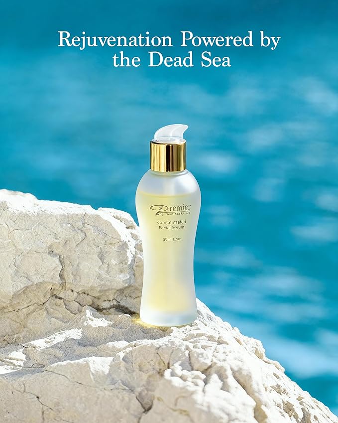 Premier Dead Sea Vitamin C Serum for Face with Vitamin E Oil, Retinol, Hydrating Face Serum for Women, Anti-Aging Skincare Dark Spot Brightening with Dead Sea Minerals, Classic Collection 1.7 Fl Oz