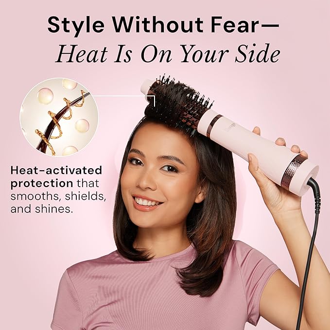 L'ANGE HAIR Glass Hair Thermal Blowout Primer | Heat Protectant Spray for Frizz Control & Shine | Blow Dry Support Styling Mist | For All Hair Types | 5 fl oz