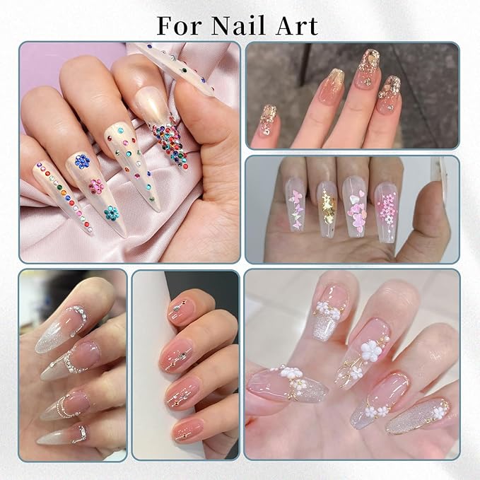 67 in 1 Nail Art Brushes Nail Art Kit,Brushes Dotting Pens with Striping Tape,Mini Metal Caviar Beads Ball,Rhinestones, Pearls,Metallic Foil Flakes,Sequins,Stickers Manicure Design Tools (Hot-pink)