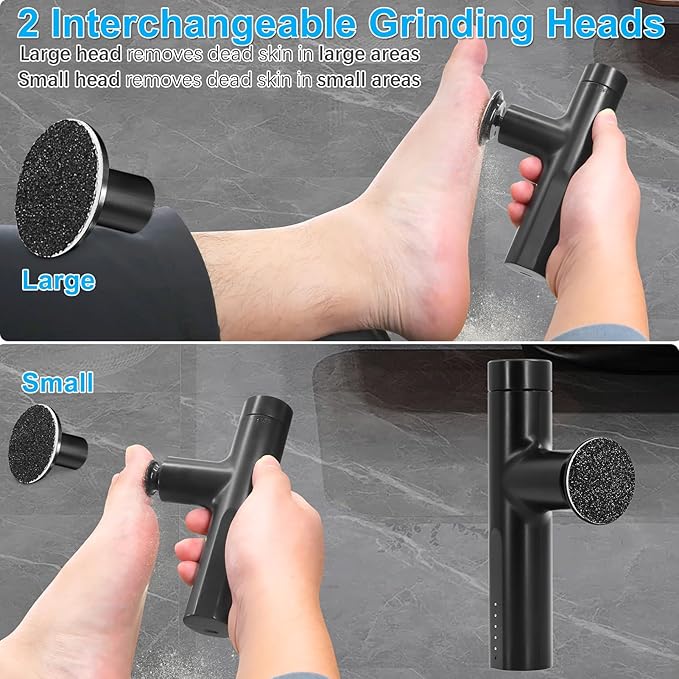 Electric Callus Remover for Feet, Rechargeable Electric Foot Callus Remover Foot Sander Heel Sander Grinder File Pedicure Tools for Women Men Dead Skin Cracked Hard Skin, FCR-6