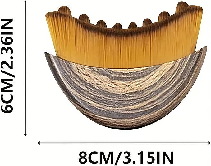 2 PCS Lymphatic Contour Face Brush, Contour Face Brush for Lymphatic Drainage,Ergonomically Designed to Fit The Skin Precisely,Improves Skin Glow & Absorption