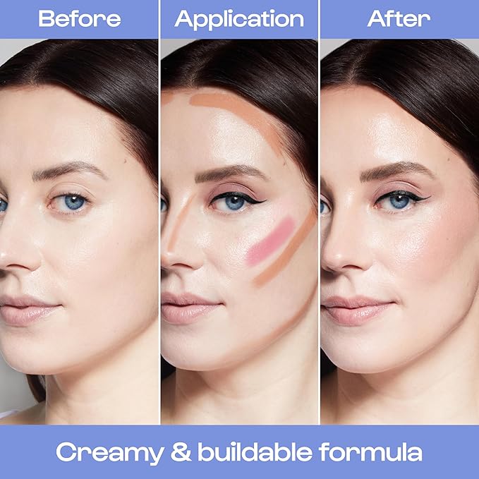 Alleyoop Stack The Odds Cream Makeup Palette Duo – All-in-One Blush, Contour, Bronzer & Highlighter in Cocktail Hour & Sassy Pants