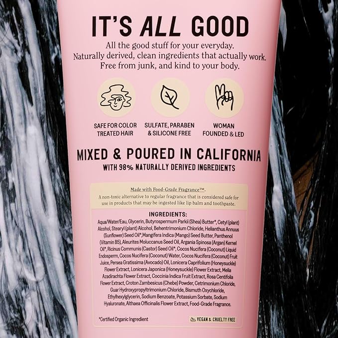 California Naturals Deep Repair Hair Mask, Paraben and Sulfate Free, Deep Conditioner for Dry, Damaged Hair, Vegan, Hydrating and Conditioning, For Curly, Frizzy, All Hair Types, 12 fl oz