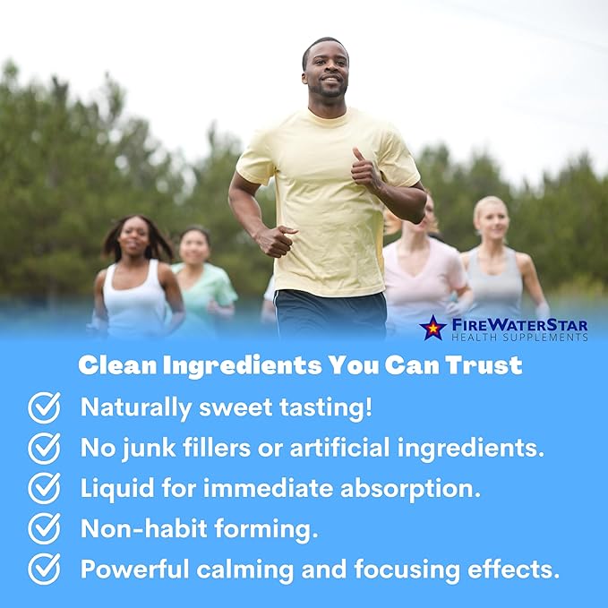 FWS Alpha Calm Liquid Drops - L Theanine, Alpha GPC - Cool Calm Vibes with no Jitters - Supports Calm Mood, Focus, Memory, Stress Relief, Productivity - Organic, non-GMO - 30 Servings