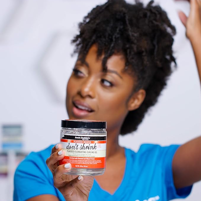 Aunt Jackie's Curling Gel, Elongating, for Natural Curls | Flaxseed Formula | Prevents Dryness | 15 oz | Pack of 2