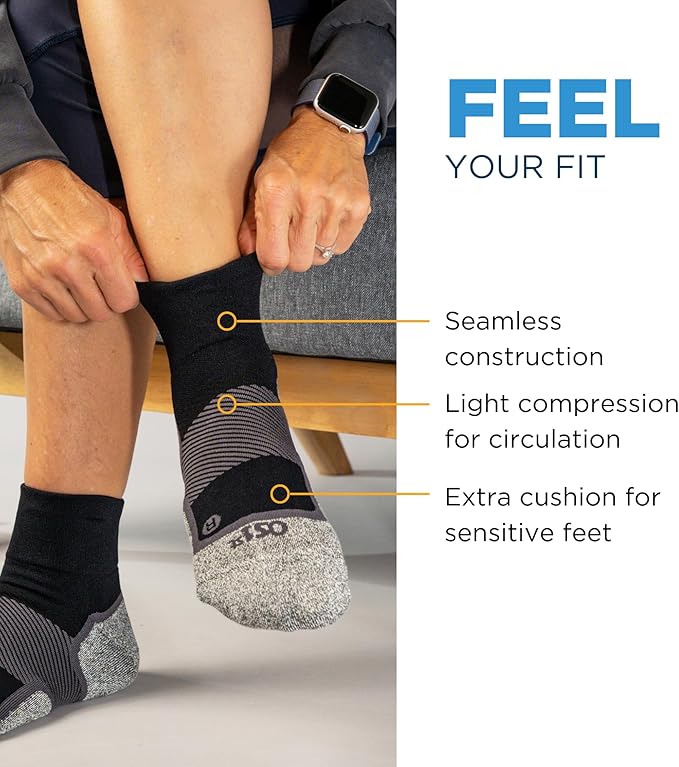 OrthoSleeve WC4 Diabetic & Neuropathy Compression Socks, Non-Binding for Men & Women, Improve Circulation & Edema