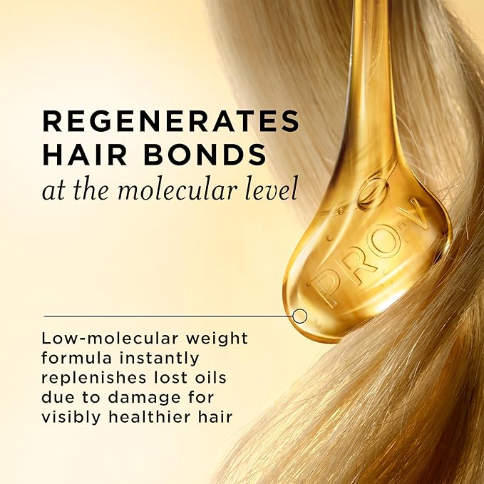 Pantene Miracle Rescue Regenerative Hair Oil - 2.0 FL Oz - Deep Repair Treatment for Dry & Damaged Hair