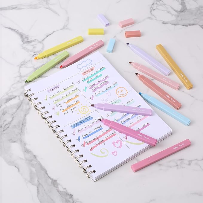 Mr. Pen- Aesthetic Highlighters, 16 pcs, Chisel Tip, Assorted Colors, No Bleed Bible Highlighter Pastel