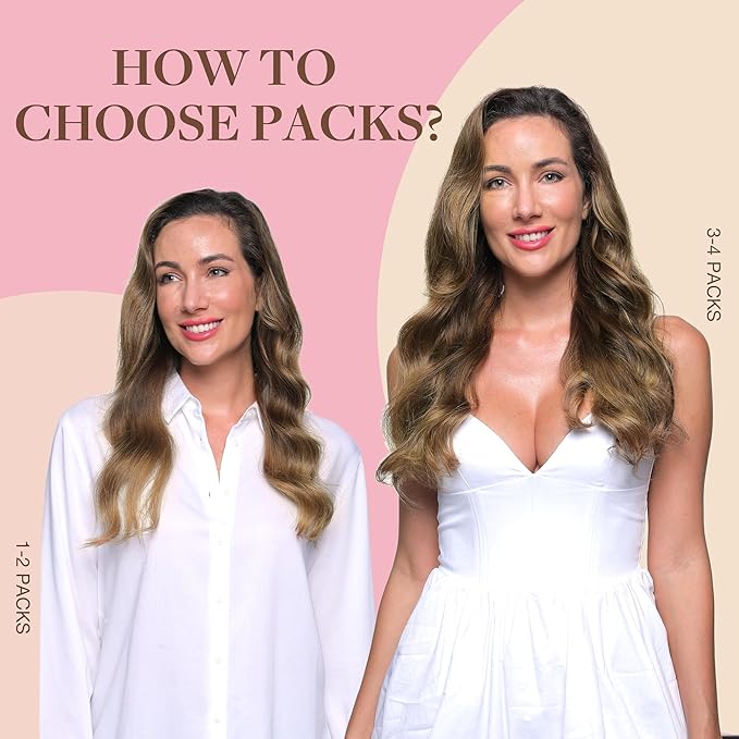 GOO GOO Tape in Hair Extensions Human Hair, 4/27/4 Balayage Chocolate Brown to Caramel Blonde, 26inch 120g 40pcs, Skin Weft Seamless Invisible, Silky Straight with Thick Ends, Remy Human Hair