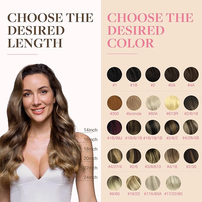 GOO GOO Tape in Hair Extensions Human Hair, 4/27/4 Balayage Chocolate Brown to Caramel Blonde, 10inch 60g 40pcs, Skin Weft Seamless Invisible, Silky Straight with Thick Ends, Remy Human Hair