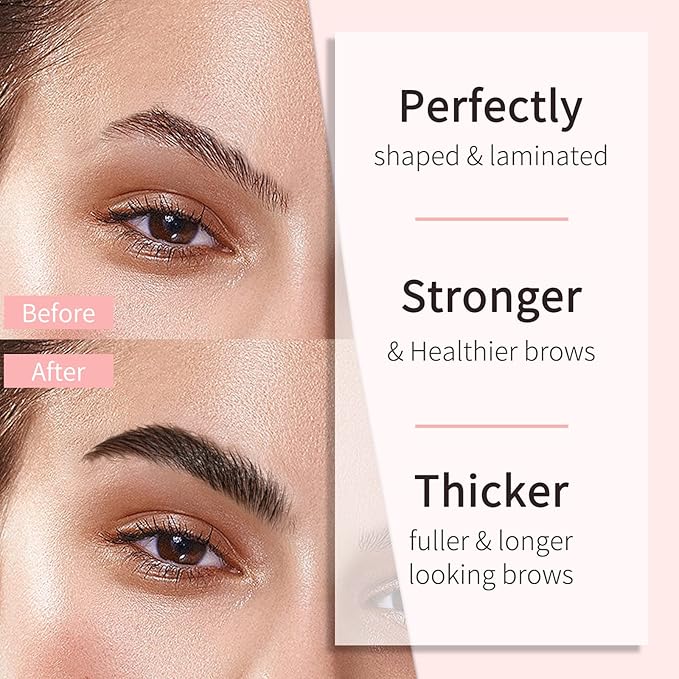 ICONSIGN Brow Lamination Kit, Professional Semi-Permanent Eyebrow lift Kit, Fuller & Thicker Brows Long Lasting up to 8 weeks, Suitable for Salon & Home Use