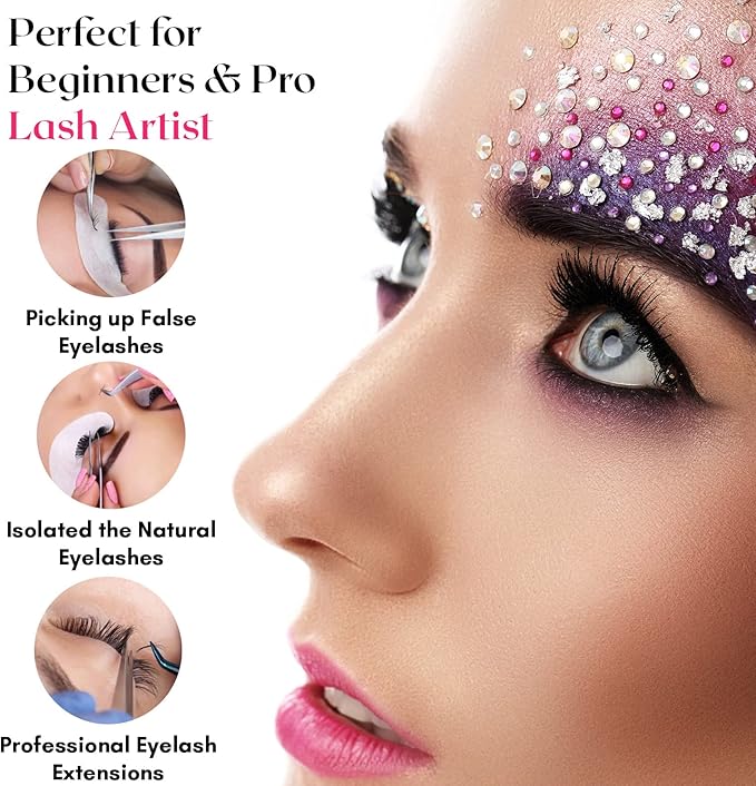 My Lash Tools New Isolation Lash Tweezers For Eyelash Extensions Best for Individual Isolation & Classic Lashes Japanese Stainless Steel Lightweight Precision Lashing Twisers (MattePInkJPs)