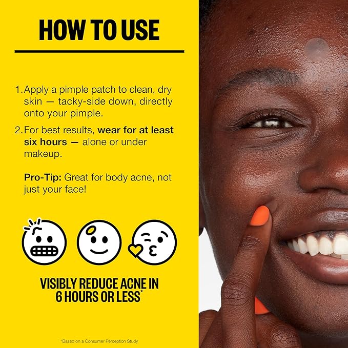 PEACE OUT Acne Day Dot Sheer Hydrocolloid Pimple Patches, Invisible Acne Spot Patches with Encapsulated Salicylic Acid, Retinol, and Aloe Vera, 20 Dots