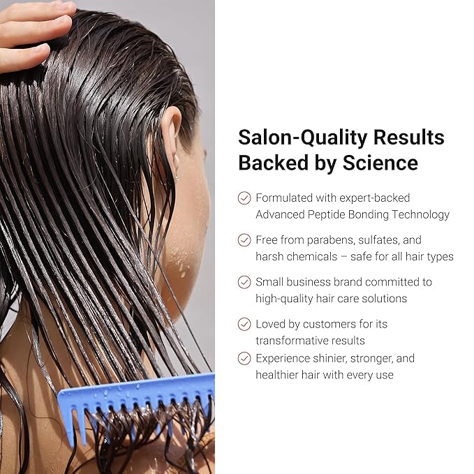 LifeCell Repairing Hair Mask – Restorative Bonding Treatment with Bioactive Peptides, Keratin, Plant Collagen, Shea Butter & Coconut Oil – Deep Nourishment & Strength for All Hair Types