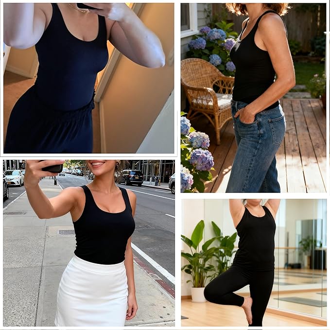 Shapewear Tank Tops for Women,Tummy Waist Control Shaper Cami Seamless Compression Top Slimming Body Shaper Camisole