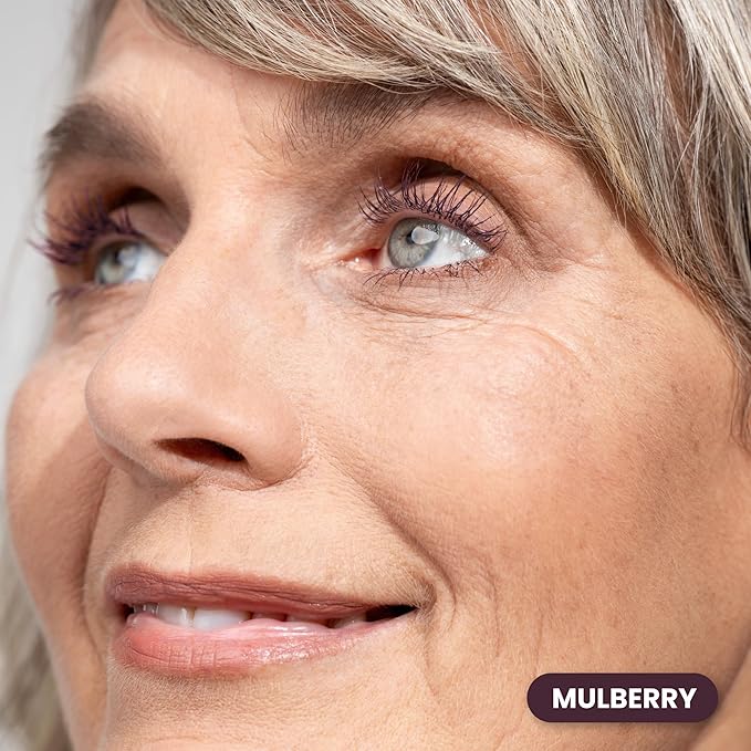 Prime Prometics PrimeLash Mascara for Older Woman – Volumizing, Incredible Length in 2 Coats – Long-Stay, Zero Clumps, Hypoallergenic (Mulberry)