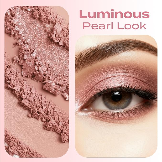 Shimmery Eyeshadow Powder(5Gms) Sweetcheeks Shade by SweetFace Minerals, Waterproof Makeup Eyeshadow, Long-Lasting Eye Makeup, Instant Eye-Enhancer, Smudge-Resistant