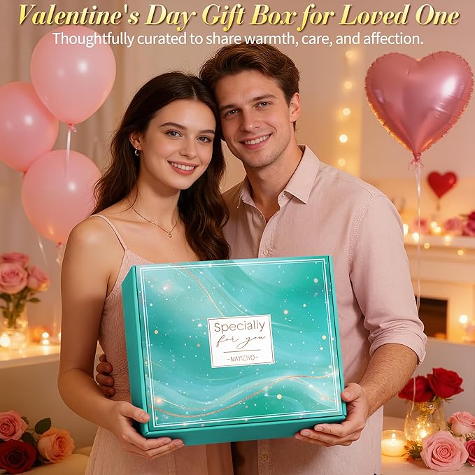 Birthday Gifts for Women, Self Care Get Well Soon Gift Baskets for Women, Ocean Relaxing Spa Gift Care Package with Blanket, Unique Valentines Day Gifts Idea for Her Wife Girlfriend Mom Friend Sister