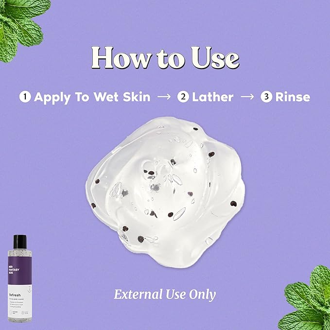 Her Fantasy Box | Refresh Plant Based Yoni Gel Wash (pH Balancing) - 3 Pack