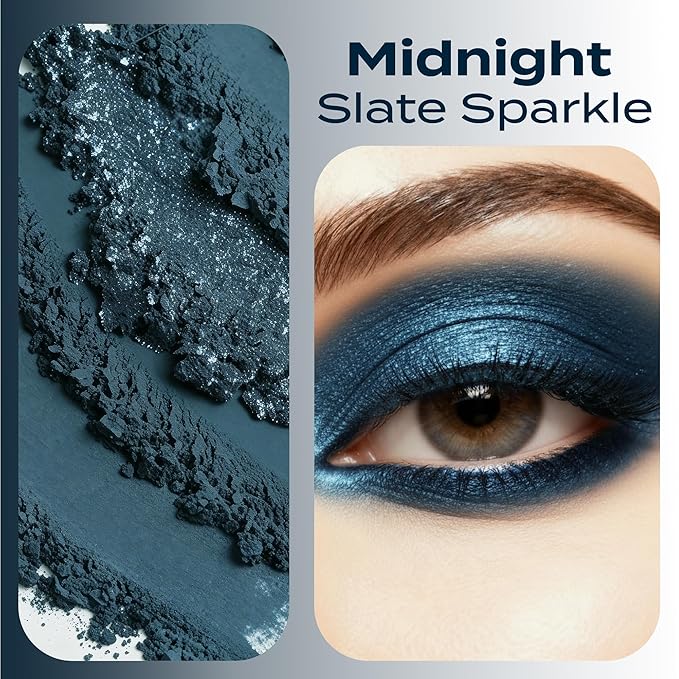 (5Gms) Smolder Shimmery Eyeshadow Powder by SweetFace Minerals, Waterproof Eyeshadow, Long-Lasting Eye Makeup, Instant Eye-Enhancer, Smudge-Resistant, Blendable
