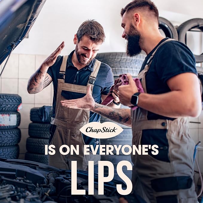 ChapStick Bulk Lip Balm, Classic Spearmint 12-Pack – Cool & Refreshing Lip Moisturizer for Dry Lips, 0.15 Oz Ea