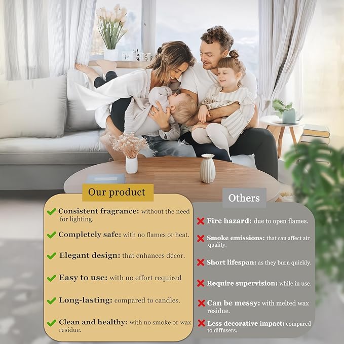 Luxury Jasmine NICHE Reed Diffuser Set 5.41 fl oz Long Lasting Home Fragrance Aromatherapy Diffuser with 6 Sticks Black Gold Bottle for Bedroom Bathroom Living Room Office Home Décor (Crystal)