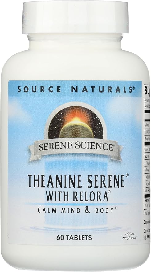 Source Naturals Serene Science Theanine Serene with Relora - Calm Mind & Body - 60 Tablets