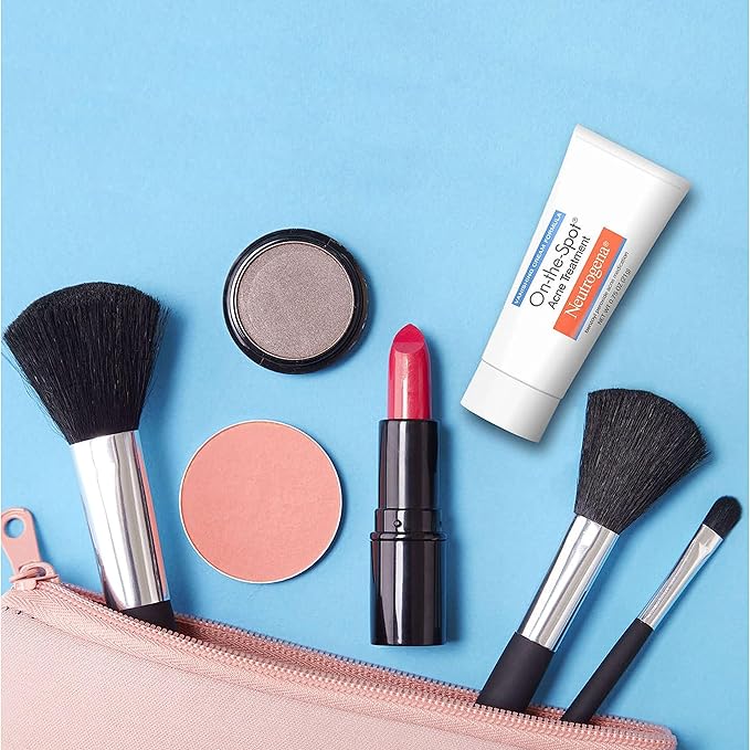 Neutrogena Acne Treatment with Benzoyl Peroxide | Gel | For Face | 0.75 oz | Pack of 2