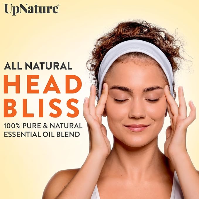 UpNature Head Bliss Essential Oil Roll On – Soothing Migraine and Head Tension Comfort with Instant Cooling Effect – Nurse Essentials Gifts