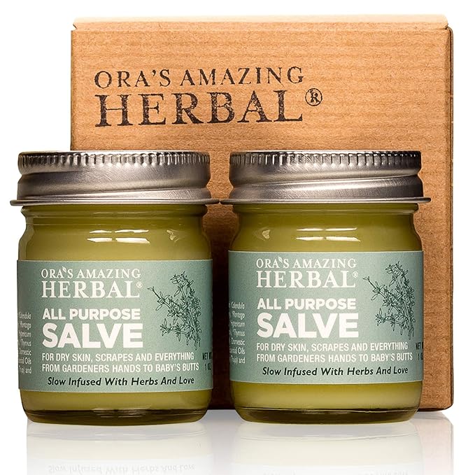 Ora's Amazing Herbal, Hand Salve for Men, Healing Ointment, Foot Balm, Calendula Cream, Salve, Comfrey Salve, All Purpose Salve, Cracked Heels, Cuticle Cream